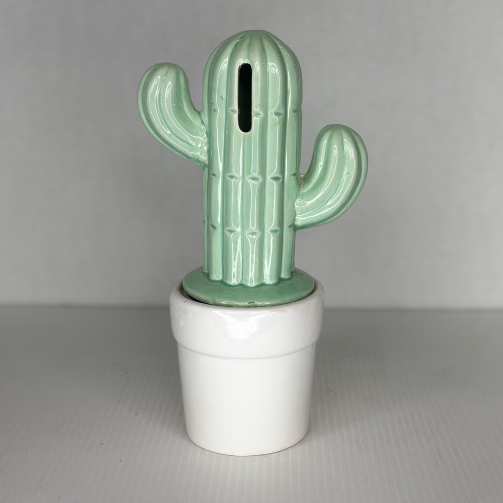 Cactus Bank w Original Stopper Southwest Decor 9.75” - Picture 3 of 10